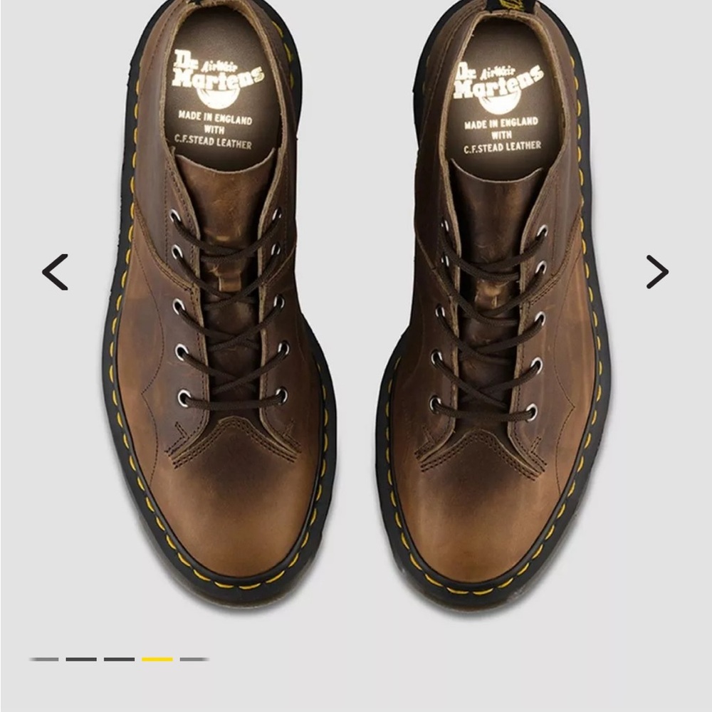 dr martens x CF Stead & Co. oiled leather ripple church boot MIE